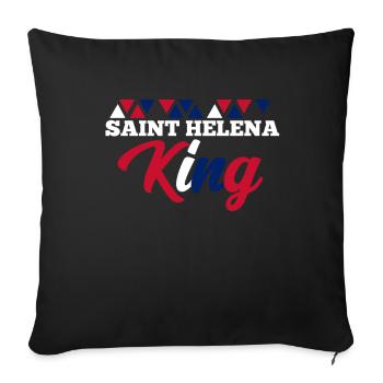 Saint Helena - Sofa pillowcase 17,3'' x 17,3'' (45 x 45 cm) - black - Front