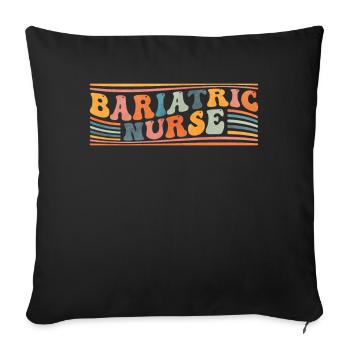Groovy Bariatric Nurse Nursing - Sofa pillowcase 17,3'' x 17,3'' (45 x 45 cm) - black - Front