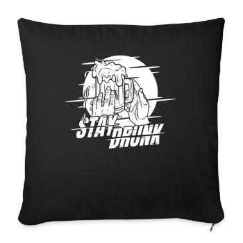 Beer Beer Lovers Cool - Sofa pillowcase 17,3'' x 17,3'' (45 x 45 cm) - black - Front