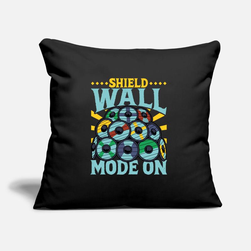 Shield Wall Mode On - Viking Shield Wall Sofa pillowcase 17,3'' x 17,3'' (45 x 45 cm)