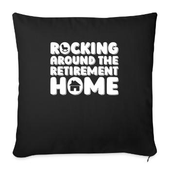 Pensioner pension - Sofa pillowcase 17,3'' x 17,3'' (45 x 45 cm) - black - Front