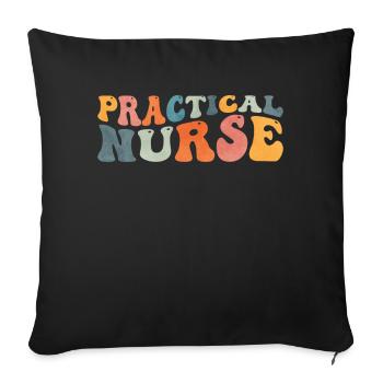 Groovy Licensed Practical Nurse LPN Nursing - Sofa pillowcase 17,3'' x 17,3'' (45 x 45 cm) - black - Front
