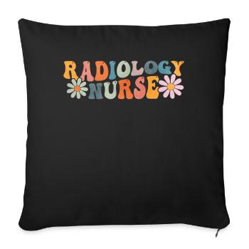 Groovy Interventional Radiology - Sofa pillowcase 17,3'' x 17,3'' (45 x 45 cm) - black - Front