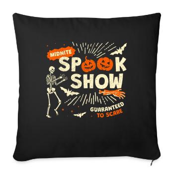 Spook Show Halloween Costume Squelette - Housse de coussin décorative 45 x 45 cm - noir - Devant
