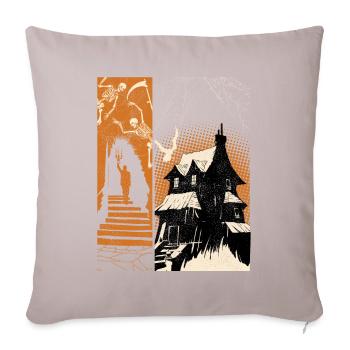 Ghosthouse Halloween Costume Skeleton - Sofa pillowcase 17,3'' x 17,3'' (45 x 45 cm) - light taupe - Front