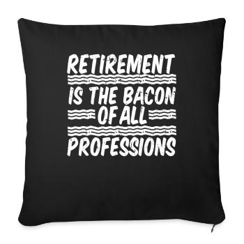 Pensioner pension - Sofa pillowcase 17,3'' x 17,3'' (45 x 45 cm) - black - Front