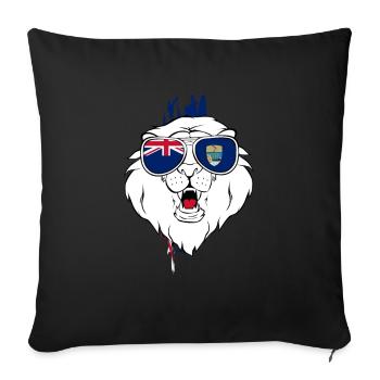 Saint Helena - Sofa pillowcase 17,3'' x 17,3'' (45 x 45 cm) - black - Front