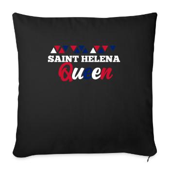 Saint Helena - Sofa pillowcase 17,3'' x 17,3'' (45 x 45 cm) - black - Front