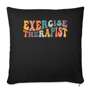 Groovy Movement Therapist Physiotherapy - Sofa pillowcase 17,3'' x 17,3'' (45 x 45 cm) - black - Front