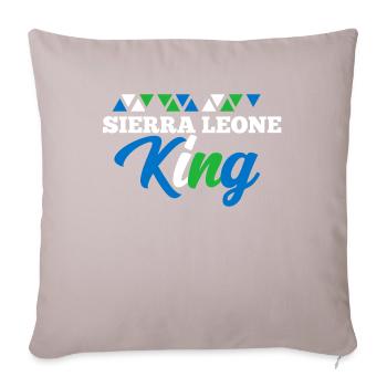 Sierra Leone - Sofakissenbezug 45 x 45 cm - helles Taupe - Vorne