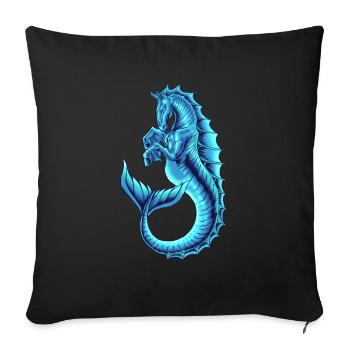 Mythologie écossaise - Chaque Uisge - Housse de coussin décorative 45 x 45 cm - noir - Devant