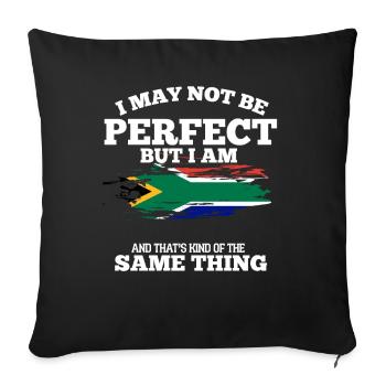 Afrique du Sud - Housse de coussin décorative 45 x 45 cm - noir - Devant