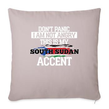 South Sudan - Sofa pillowcase 17,3'' x 17,3'' (45 x 45 cm) - light taupe - Front