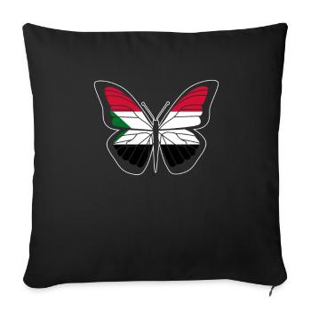Sudan - Sofa pillowcase 17,3'' x 17,3'' (45 x 45 cm) - black - Front