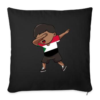 Sudan - Sofa pillowcase 17,3'' x 17,3'' (45 x 45 cm) - black - Front