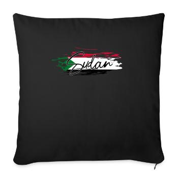Sudan - Sofa pillowcase 17,3'' x 17,3'' (45 x 45 cm) - black - Front