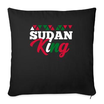 Sudan - Sofa pillowcase 17,3'' x 17,3'' (45 x 45 cm) - black - Front