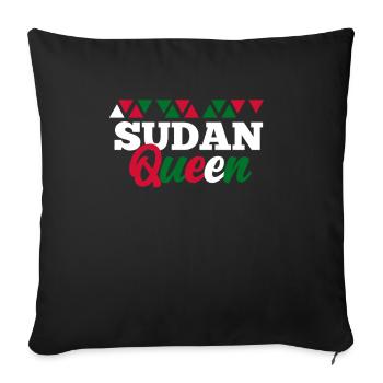 Sudan - Sofa pillowcase 17,3'' x 17,3'' (45 x 45 cm) - black - Front