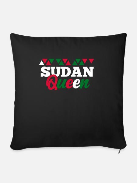 Sudan - Sofakissenbezug 45 x 45 cm - Schwarz
