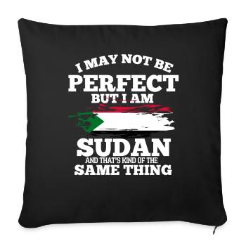 Sudan - Sofa pillowcase 17,3'' x 17,3'' (45 x 45 cm) - black - Front