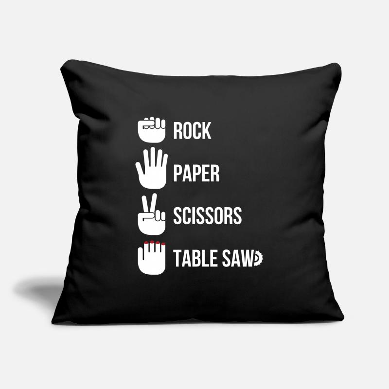 Rock Paper Scissors Table Saw Carpenter Sofa pillowcase 17,3'' x 17,3'' (45 x 45 cm)