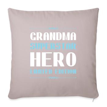 Oma Limited Edition Spruch - Sofakissenbezug 45 x 45 cm - helles Taupe - Vorne