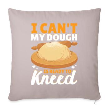 Funny bread baking baker - Sofa pillowcase 17,3'' x 17,3'' (45 x 45 cm) - light taupe - Front