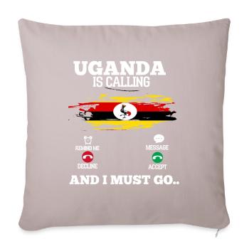 Uganda - Sofa pillowcase 17,3'' x 17,3'' (45 x 45 cm) - light taupe - Front