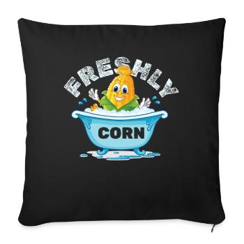 Maïs frais Mais - Housse de coussin décorative 45 x 45 cm - noir - Devant