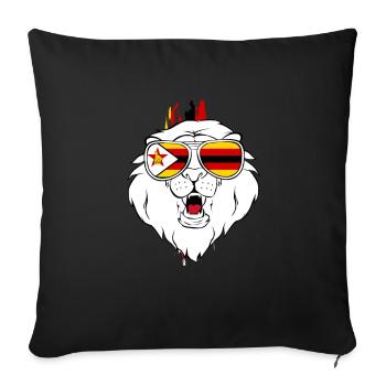 Simbabwe - Sofakissenbezug 45 x 45 cm - Schwarz - Vorne