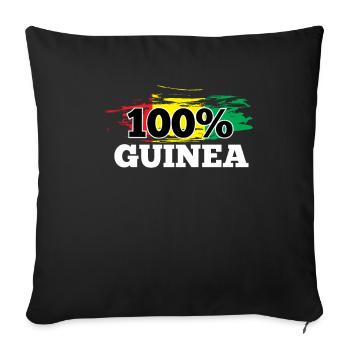 Guinée - Housse de coussin décorative 45 x 45 cm - noir - Devant