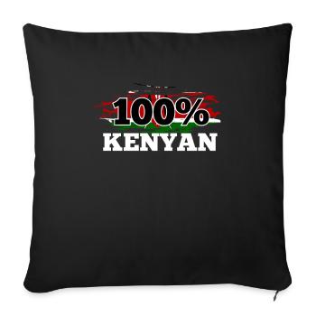 Kenya - Housse de coussin décorative 45 x 45 cm - noir - Devant