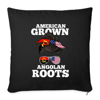 Angola - Housse de coussin décorative 45 x 45 cm - noir - Devant