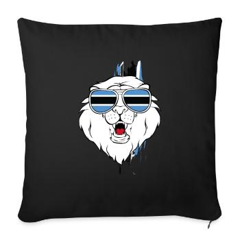 Botswana - Sofa pillowcase 17,3'' x 17,3'' (45 x 45 cm) - black - Front