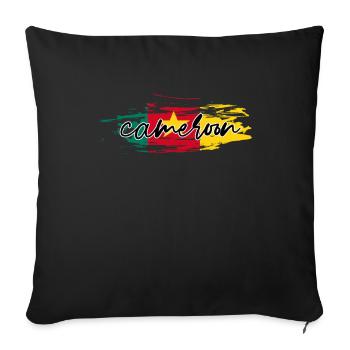 Cameroon - Sofa pillowcase 17,3'' x 17,3'' (45 x 45 cm) - black - Front