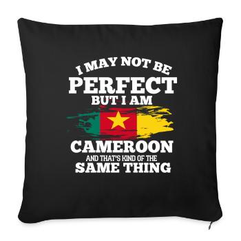 Cameroon - Sofa pillowcase 17,3'' x 17,3'' (45 x 45 cm) - black - Front