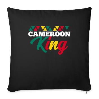 Cameroon - Sofa pillowcase 17,3'' x 17,3'' (45 x 45 cm) - black - Front