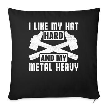 Fun day of house demolition - Sofa pillowcase 17,3'' x 17,3'' (45 x 45 cm) - black - Front