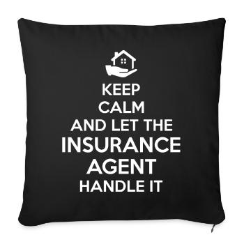 Courtier bizarre - Housse de coussin décorative 45 x 45 cm - noir - Devant