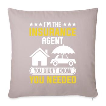 Weird broker - Sofa pillowcase 17,3'' x 17,3'' (45 x 45 cm) - light taupe - Front