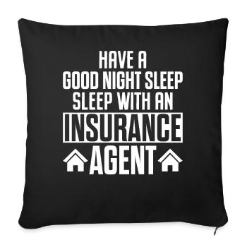 Courtier bizarre - Housse de coussin décorative 45 x 45 cm - noir - Devant