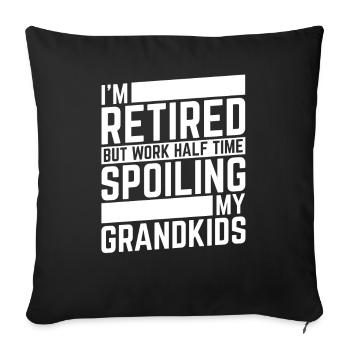 Pensioner pension - Sofa pillowcase 17,3'' x 17,3'' (45 x 45 cm) - black - Front