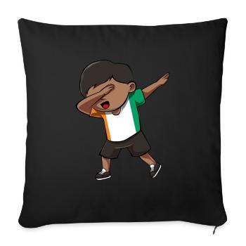 Ivory Coast - Sofa pillowcase 17,3'' x 17,3'' (45 x 45 cm) - black - Front