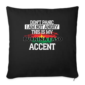 Ivory Coast - Sofa pillowcase 17,3'' x 17,3'' (45 x 45 cm) - black - Front