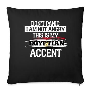 Ethiopia - Sofa pillowcase 17,3'' x 17,3'' (45 x 45 cm) - black - Front