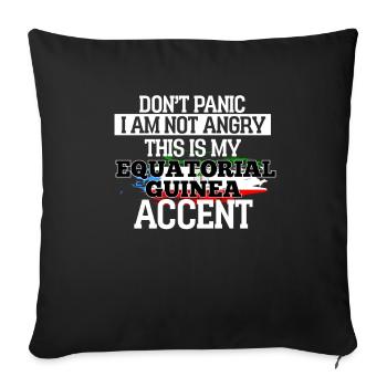 Gambie - Housse de coussin décorative 45 x 45 cm - noir - Devant
