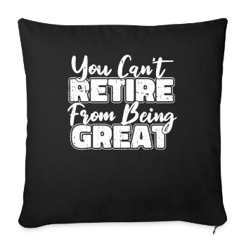 Pensioner pension - Sofa pillowcase 17,3'' x 17,3'' (45 x 45 cm) - black - Front