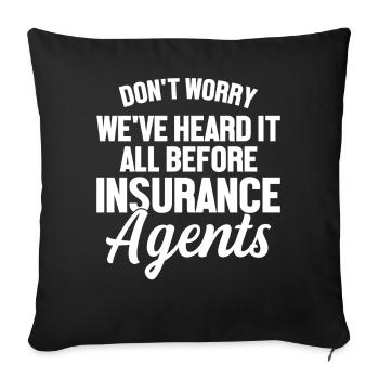 Courtier bizarre - Housse de coussin décorative 45 x 45 cm - noir - Devant