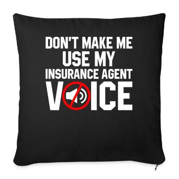 Courtier bizarre - Housse de coussin décorative 45 x 45 cm - noir - Devant
