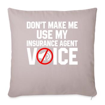 Weird broker - Sofa pillowcase 17,3'' x 17,3'' (45 x 45 cm) - light taupe - Front
